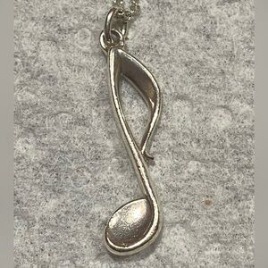 Tiffany & Co. Music Note Pendant Necklace